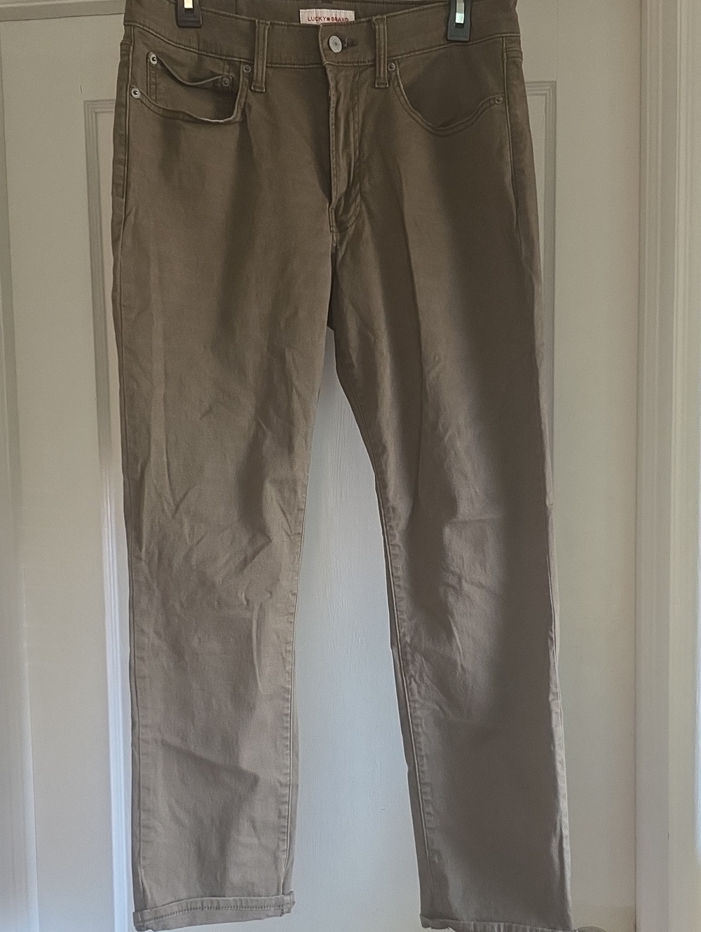Lucky Brand Men's Olive Green Slim Fit Pants Sz. 32x30